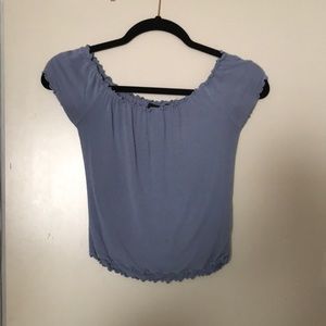 Off the shoulder periwinkle top